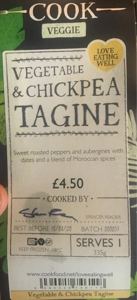 Vegetable & chickpea tagine
