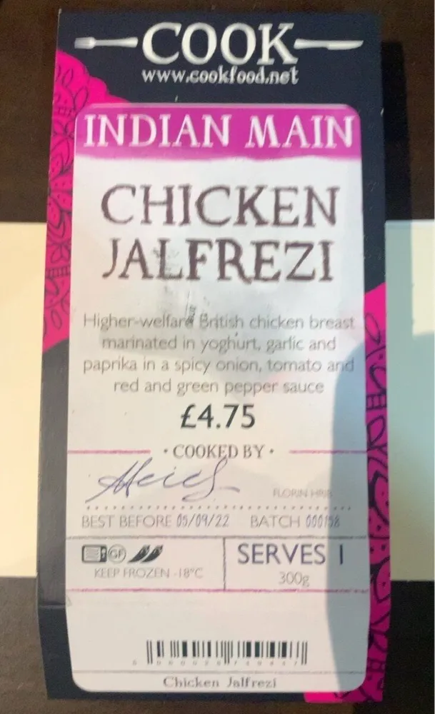 Chicken Jalfrezi