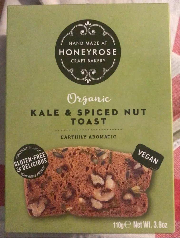 Organic Kale & spiced nut toast