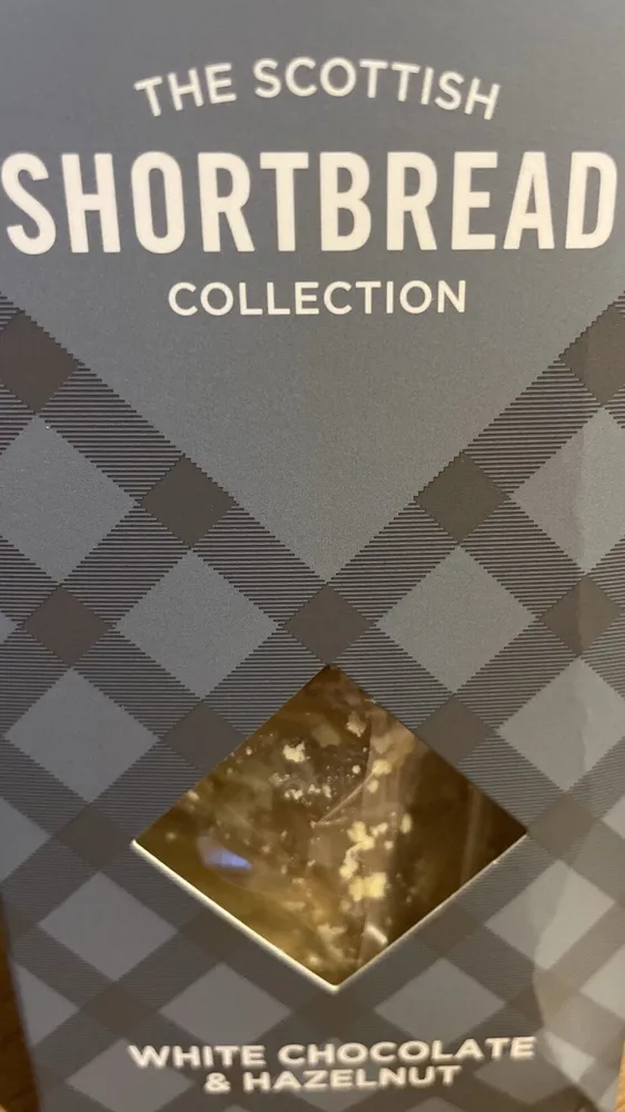 Scottish shortbread goût chocolat blanc et noisette