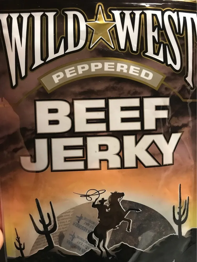 Wild West Gourmet Style Beef Jerky - Hot Peppered
