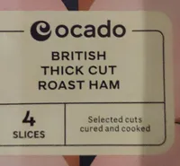 British thick cut roast ham