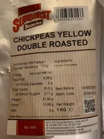 Chickpeas yellow double roasted