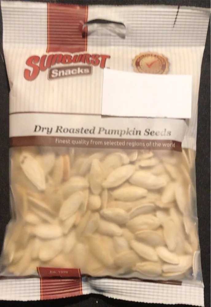 Dry roasted pumpkin seeds