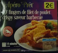 Fingers de filet de poulet crispy saveur barbecue