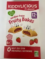 KIDDYLICIOUS Fruity Bakes - Fraise - 132g (6x1p)