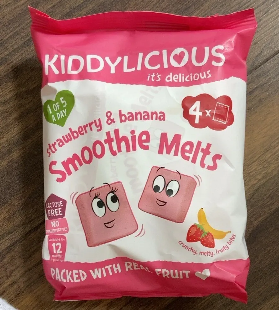 US US KIDDYLICIOUS 12+ it's delicious MONTHS straw