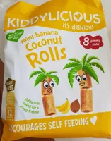 Mini banana coconut rolls