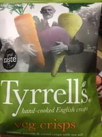 Tyrrells Crinkly Veg Mixed Roots 40 G X
