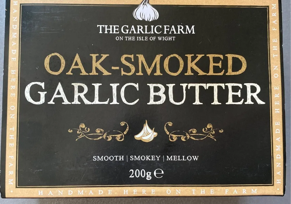 Oak- smoked garlic butter