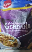 Raisin and almond granola