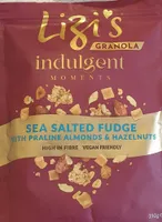 Lizi's Granola Indulgent Moments Sea Salted Fudge with Praline Almonds and Hazelnuts