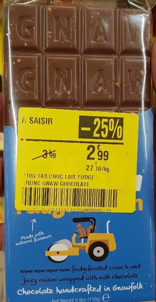 Fudge crung gnaw chocolate