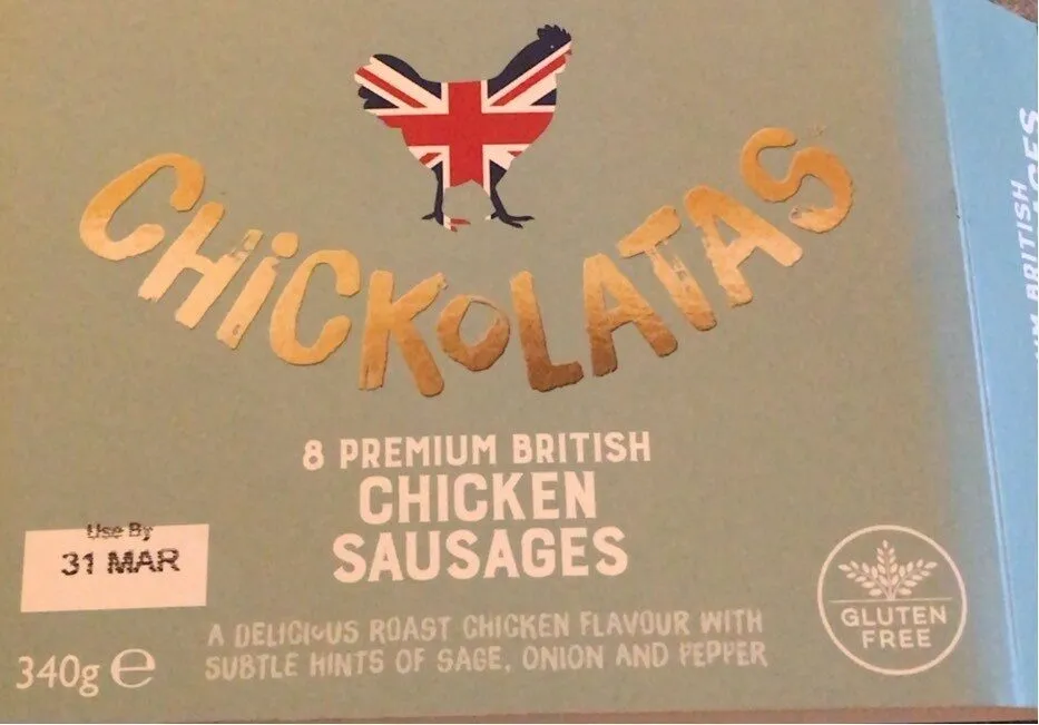 8 premium british chicken sausages