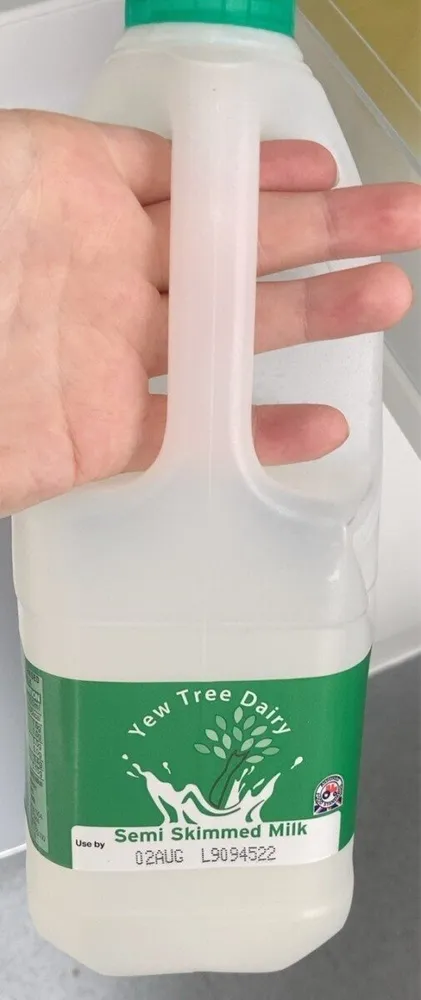 Semi skimmed milk