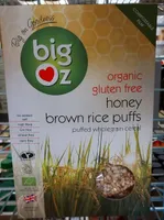 Honey brown rice puffs