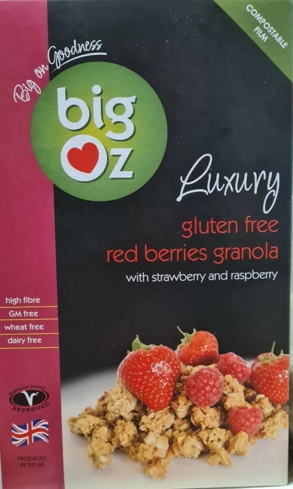 Big Oz Luxury Gluten Free Red Bermudes Granola