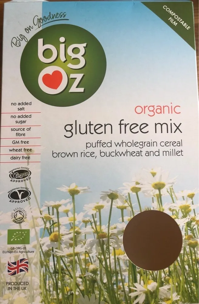 Big Oz Organic gluten free mix