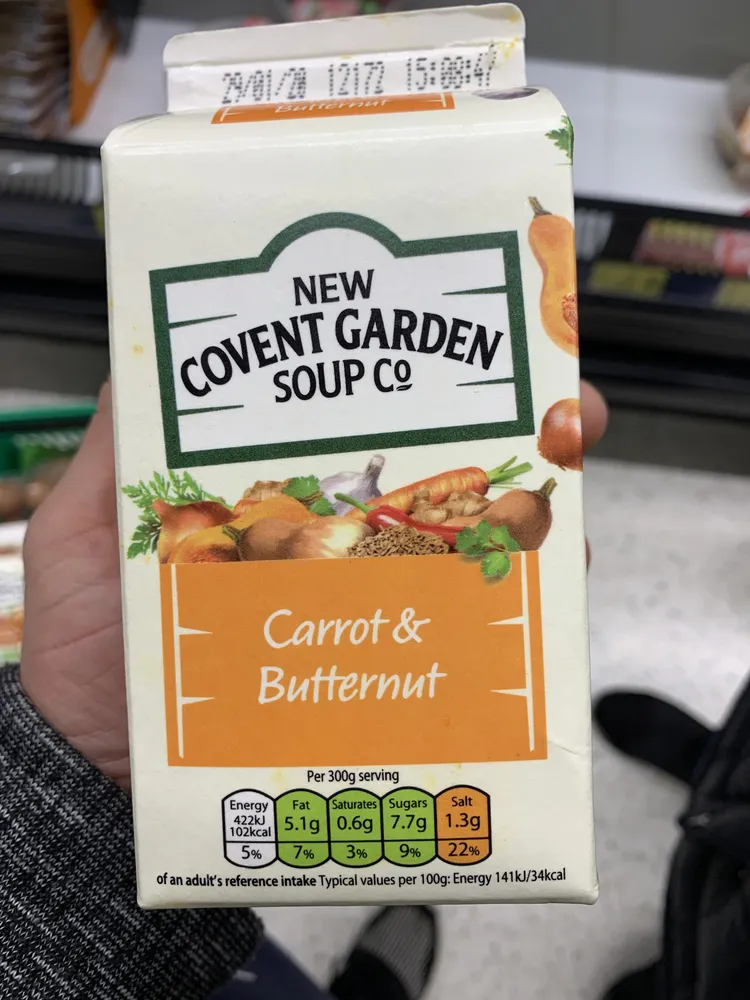 Soupe Fraiche Carotte Courge Butternut