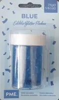 Paillettes comestibles bleues