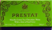 Matcha green tea chocolate thins with a hint of earl grey