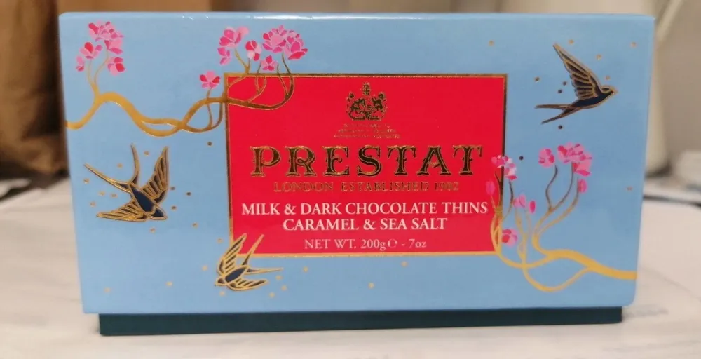 Milk and Dark Chocolate Thins Caramel and Sea Salt