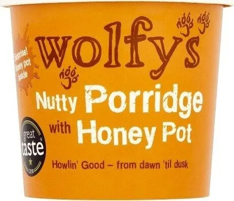 Wolfys Nutty Porridge with Honey Pot