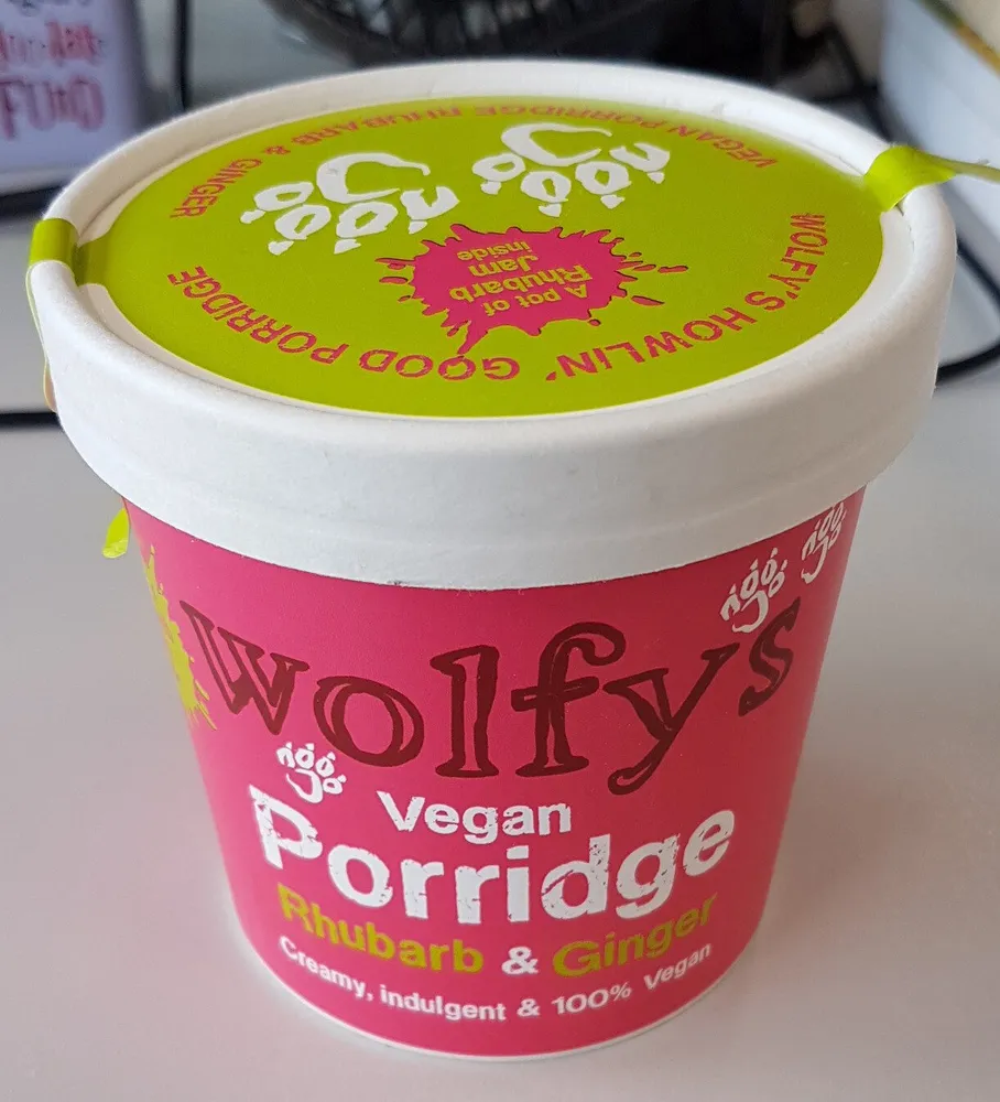 Vegan Porridge Rhubarb and Ginger