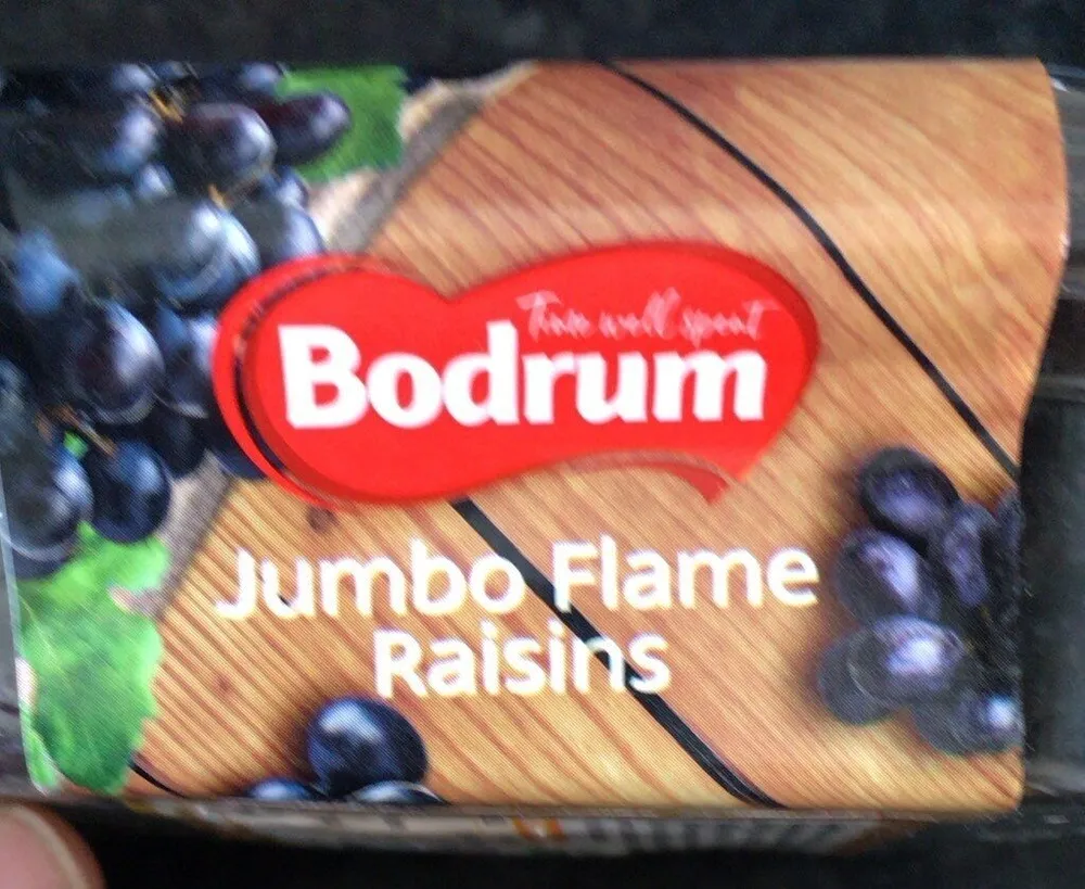 Jumbo flame raisins
