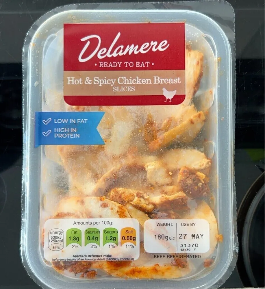 Hot and Spicy Chicken Breast Slices