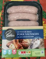 Outdoor bred pork sausages