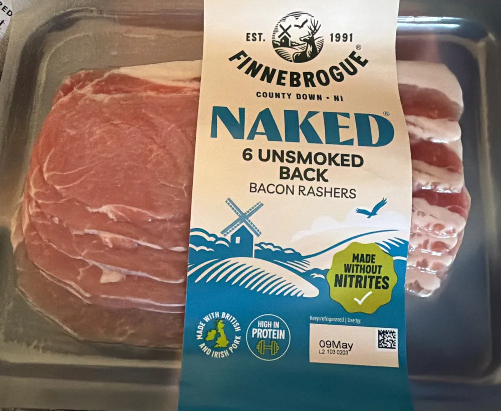 unsmoked back bacon rashers