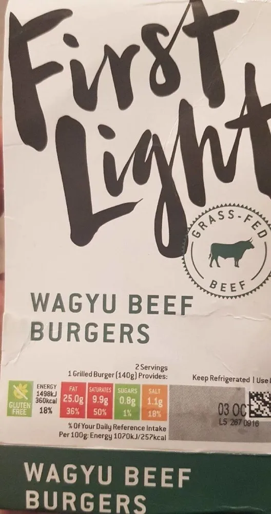 Wagyu beef burgers