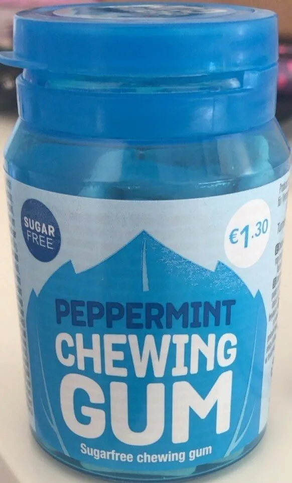 Peppermint chewing gum