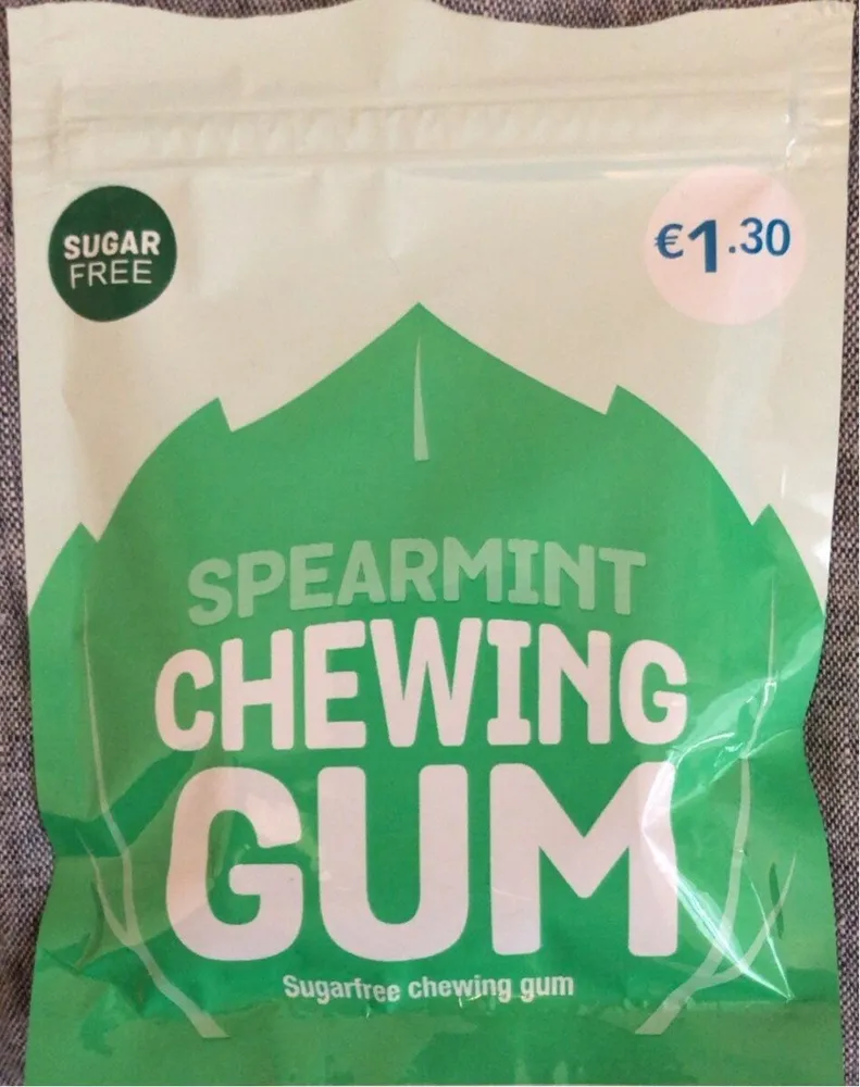 Spearmint Chewing gum