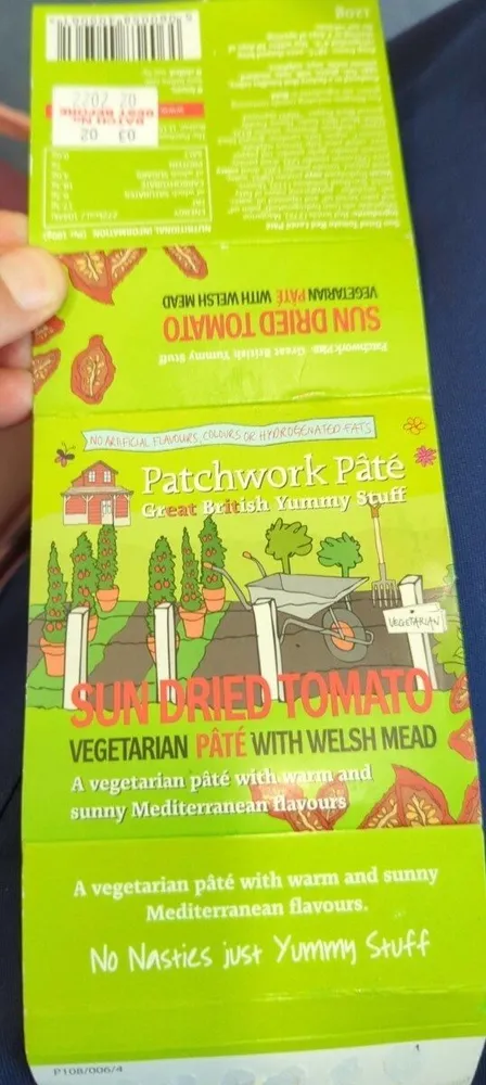 Vegetarian sun dried tomato with Welsh mead