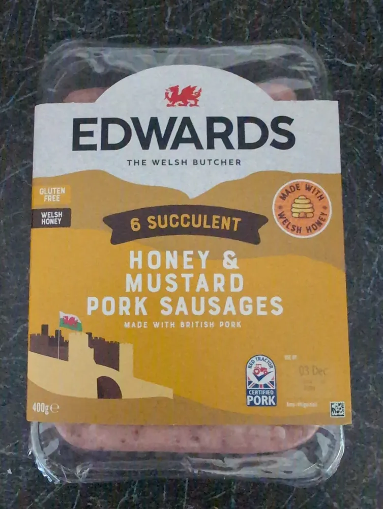 Edwards Honey & Mustard Pork Sausages