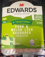 Pork & Welsh leek sausages