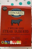 2 welsh beef steak burgers