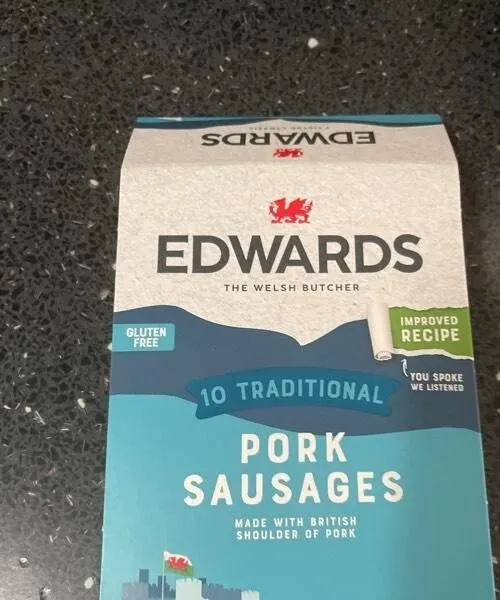 Pork sausages