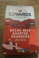4x Welsh Beef burgers