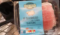 10 rashers unsmoked dry cured bacon