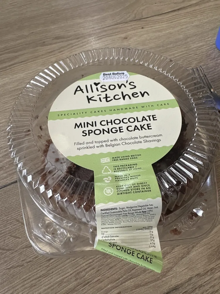 Mini Chocolate Sponge Cake