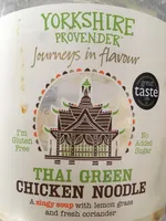 Soupe Thai au poulet et curry vert