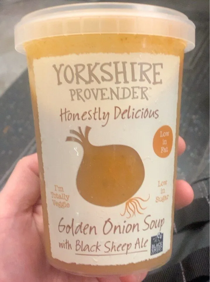 Golden onion soup