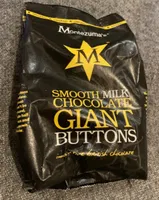 Smooth Milk chocolate giant buttons