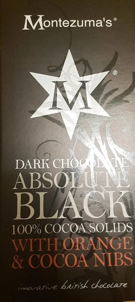 Dark chocolate 100% with orange & cocoa nibs