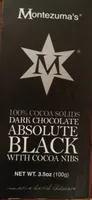 Dark chocolate absolute black with cocoa nibs