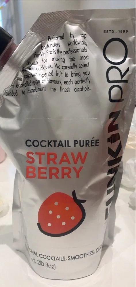 Strawberry cocktail puree