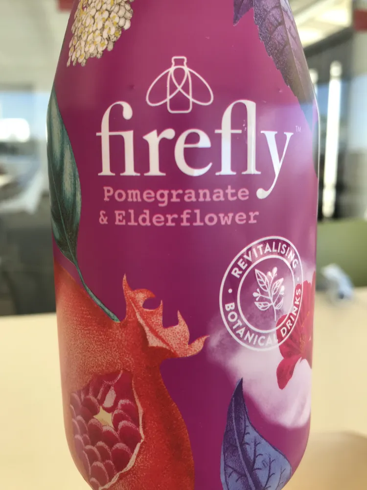 Firefly Pomegranate & Elderflower Natural Drink